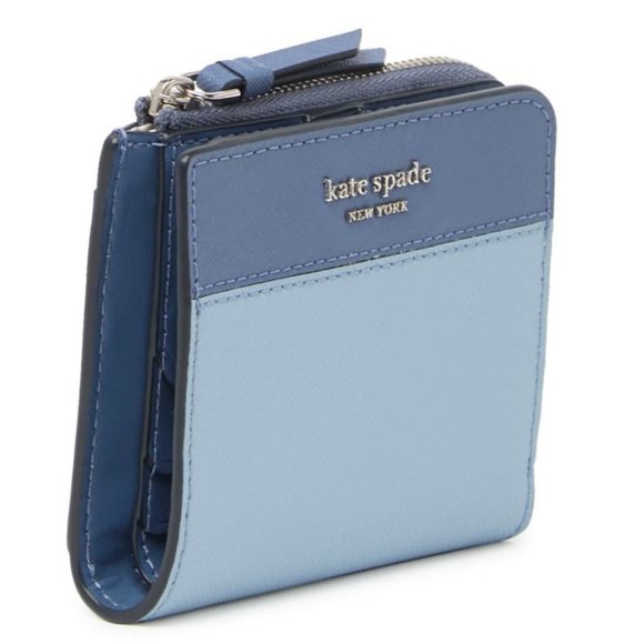 Kate Spade New York Bi-fold Wallet Blue - Picture 2 of 4
